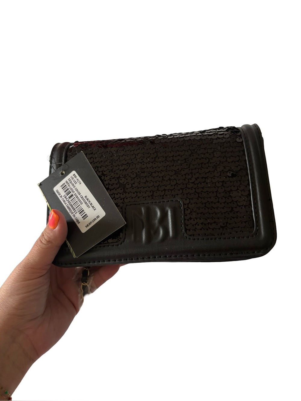 Badgely Mischka sequin crossbody NWT